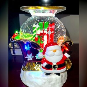 Bath & Body Works Santa Snowglobe Candle Holder
